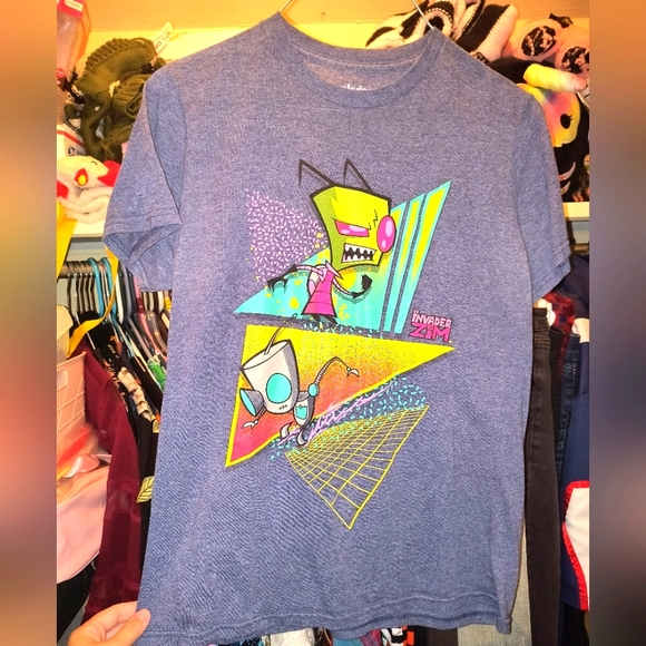 Nickelodeon Invader Zim Graphic Tee - Blue - Picture 1 of 2